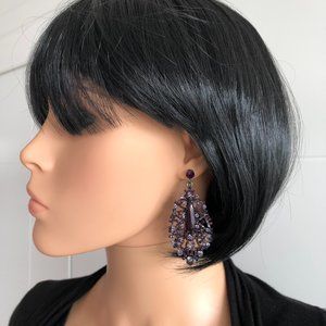 Gunmetal earrings
